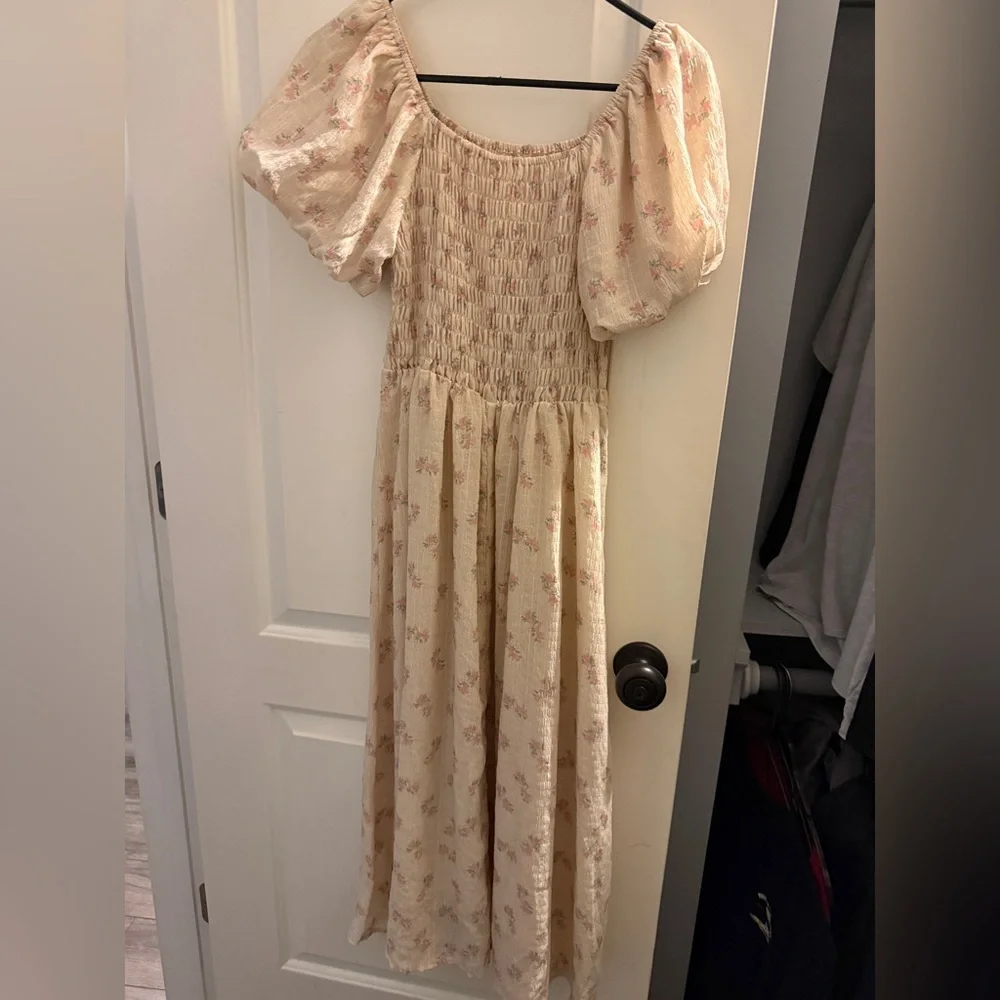 SHEIN Cream Floral Maxi Dress - Picture 5 of 5